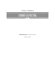 tıbbi genetik - Türkiye Klinikleri
