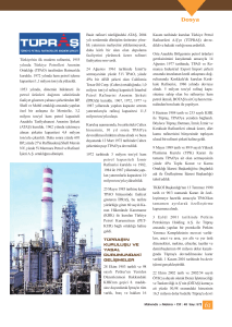 Kasım tarihinde kurulan Türkiye Petrol Basit rafineri niteliğindeki
