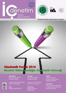 Akademik Forum 2014 - Türkiye İç Denetim Enstitüsü