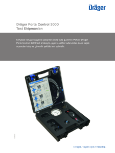 Dräger Porta Control 3000 Test Ekipmanları