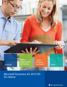 Microsoft Dynamics AX 2012 R3 Ön İzleme - ETG-IT