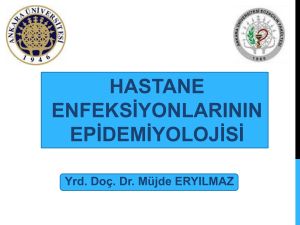 hastane enfeksiyonlarının epidemiyolojisi