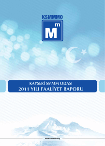 2011 Yılı Faaliyet Raporu