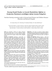 Zeynep Kamil Kadın ve Çocuk Hastalıkları Eğitim ve Araştırma