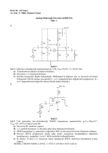 Prof. Dr. Ali Toker Ar. Gör. Y. Müh. Osman Ceylan Analog Elektronik