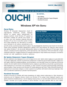 Windows XP`nin Sonu - SANS Securing the Human