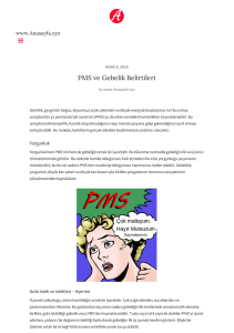 PMS ve Gebelik Belirtileri