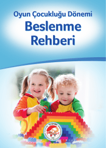 BESLENME REHBERI.indd - Çocuk Gastroenteroloji Derneği