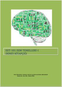 eet-101 eem temelleri-ı deney kitapçığı - Elektrik