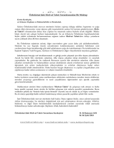 Özbekistan`daki Hizb-ut Tahrir Sorumlusundan Bir Mektup