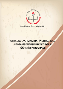 Peygamberimizin Hayatı Dersi - Din Öğretimi Genel Müdürlüğü