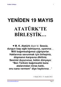19 Mayıs Nerenize Battı - Prof. Dr. Ahmet SALTIK