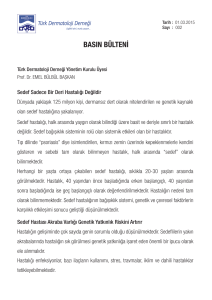 basın bülteni - Türk Dermatoloji Derneği