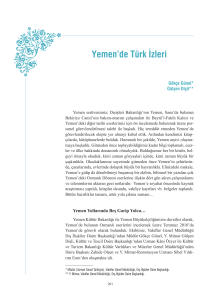 Yemen`de Türk İzleri