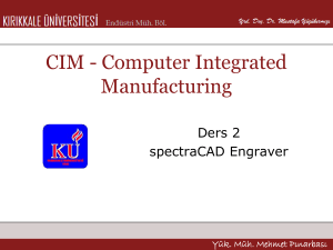 CIM - Computer Integrated Manufacturing