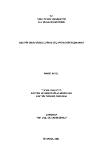 tc yıldız teknik üniversitesi fen bilimleri enstitüsü elektrik enerji