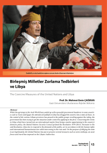 Birleşmiş Milletler Zorlama Tedbirleri ve Libya