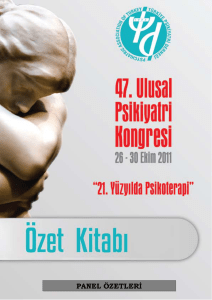 panel özetleri - Türkiye Psikiyatri Derneği