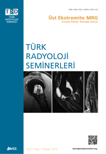 Üst Ekstremite MRG - Türk Radyoloji Seminerleri