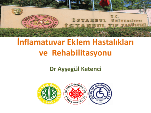 Artrit Rehabilitasyonu - İstanbul Tıp Fakültesi