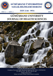 Gümüşhane University Journal Of Health