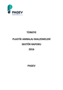 türkiye plastik ambalaj malzemeleri sektör raporu 2016 pagev