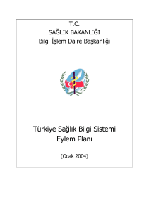 Türkiye Sağlık Bilgi Sistemi Eylem Planı