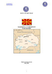 makedonya cumhuriyeti ülke raporu