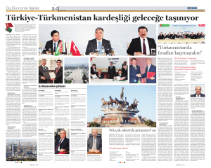 2-3] “Türkmenistan`da fırsatları kaçırmayalım”