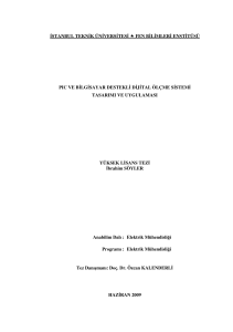 istanbul teknik üniversitesi fen bilimleri enstitüsü pıc ve bilgisayar