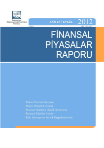 Finansal Piyasalar Raporu (Eylül 2012)