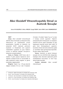 Ailevi Eksüdatif Vitreoretinopatide Görsel ve Anatomik Sonuçlar