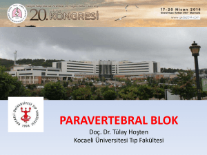 Paravertebral Blok