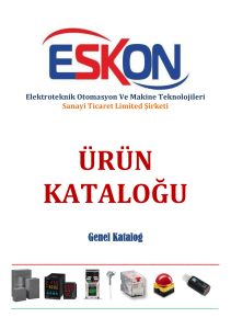 Genel Katalog - ESKON Elektroteknik