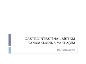 gastrointestinal sistem kanamaları