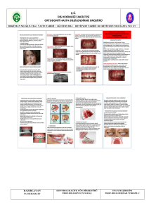 ç.ü. diş hekimliği fakültesi ortodonti hasta