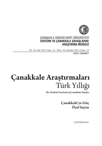 Çanakkale Araştırmaları Türk Yıllığı