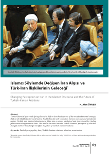 İslamcı Söylemde Değişen İran Algısı ve Türk-İran