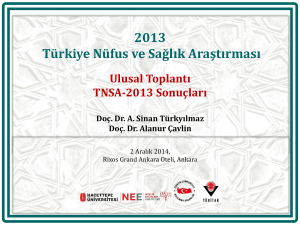 2013 Türkiye Nüfus ve Sağlık Araştırması