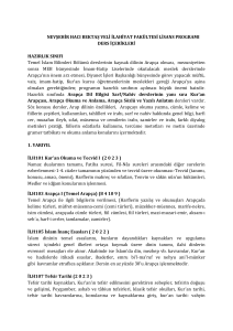 Ders İçerikleri - Nevşehir Hacı Bektaş Veli Üniversitesi