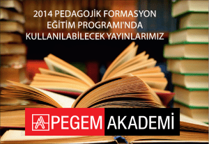 2014 pedagojik formasyon eğitim programı`nda kullanılabilecek