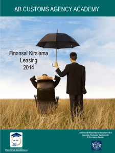Finansal Kiralama Leasing 2014