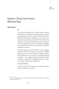 Kaptan-ı Derya Canım Hoca Mehmed Paşa