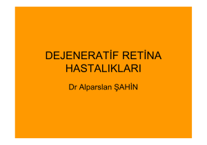 dejeneratif retina hastalıkları