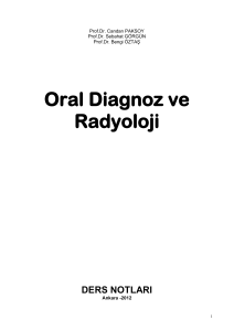 Oral Diagnoz ve Radyoloji - Faculty of Dentistry diş hekimi