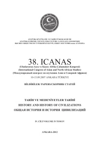 38. ıcanas - Atatürk Kültür, Dil ve Tarih Yüksek Kurumu