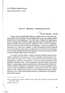 DEU ll/ihiyat Fakültesi Dergisi Sayı IX, /zmir 1995, ss. 23-30