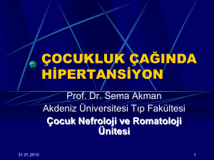 PowerPoint Sunusu - Prof. Dr. Sema Akman