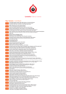 İçindekiler (Table of Contents) Olgu Sunumu / Case Report