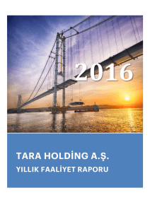 tara holding a.ş. 01.01.2016